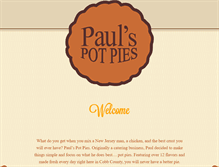 Tablet Screenshot of paulspotpies.com